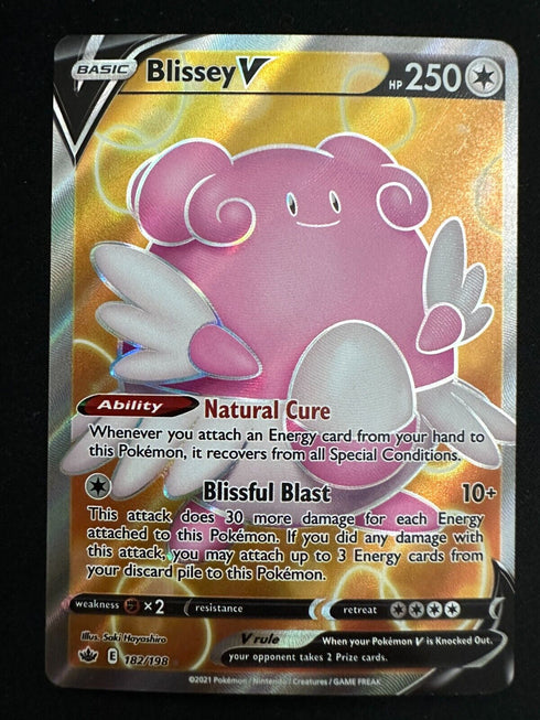 Blissey V 182/198 Chilling Reign Full Art Rare Pokemon Card